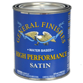 General Finishes 1 Pt Clear High Performance Water-Based Topcoat, Satin PTHS